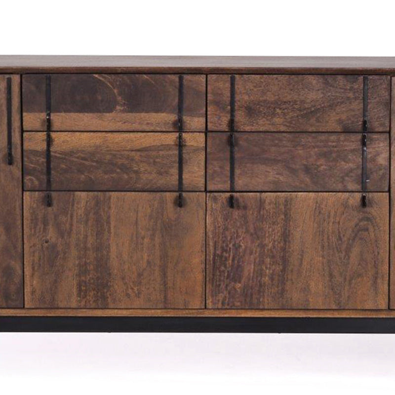 SERINA 170cm Solid Mango Wood Sideboard Buffet Cabinet - Perfect for Dining Room Storage, Kitchen Organization & Living Room Decor