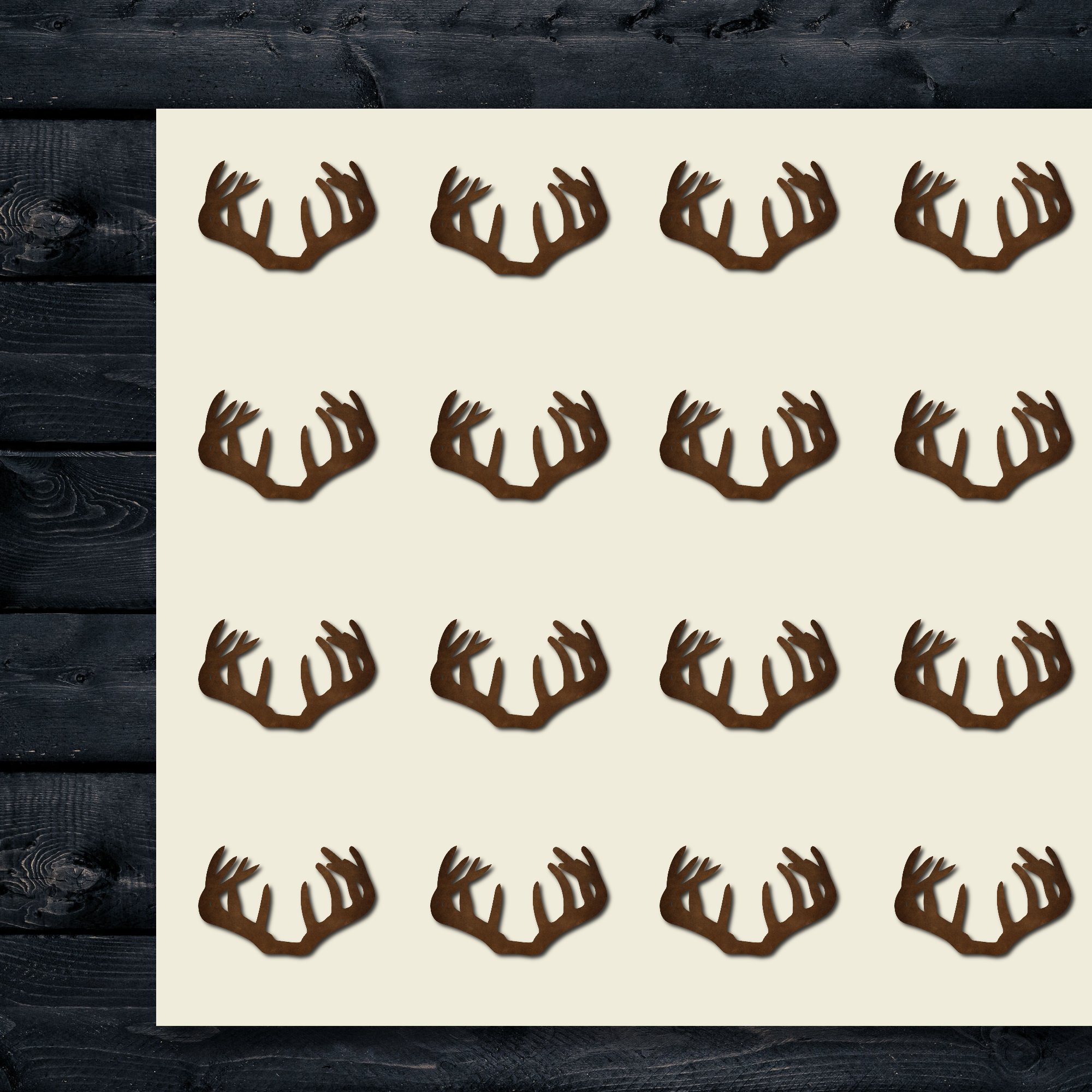 Deer Horn Antlers Craft Stickers - 30 Pack 1.5 Inch DIY Scrapbooking Stickers for Journals, Party Decor, Gift Wrapping & Seals - Perfect for DIY Projects, Scrapbooks & Home Decor (Item 1321045)