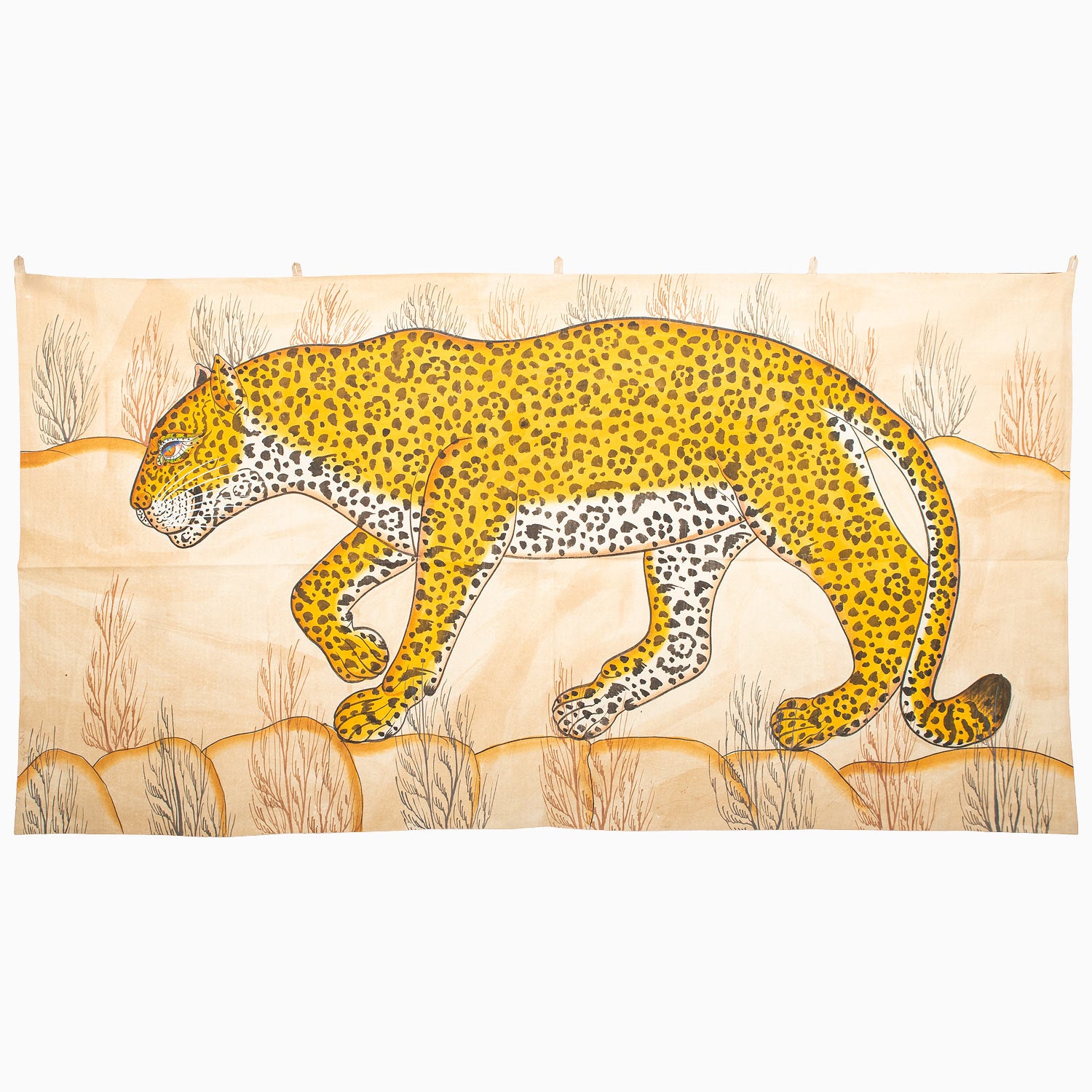 Leopard Print Left Tapestry Wall Hanging - Boho Chic Bedroom Decor, Dorm Room Aesthetic, Hippie Home Decor for Living Room & Bedside