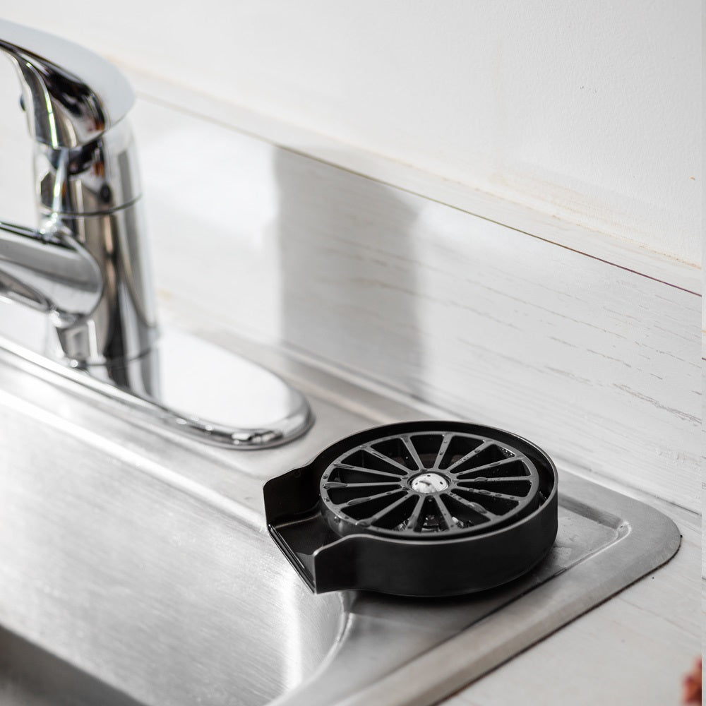 Premium 4-Round Sink Rinser with Wobble Plate - Commercial Espresso Machine Accessory for Baristas & Coffee Shops - Perfect for Backbar Cleaning & Equipment Maintenance