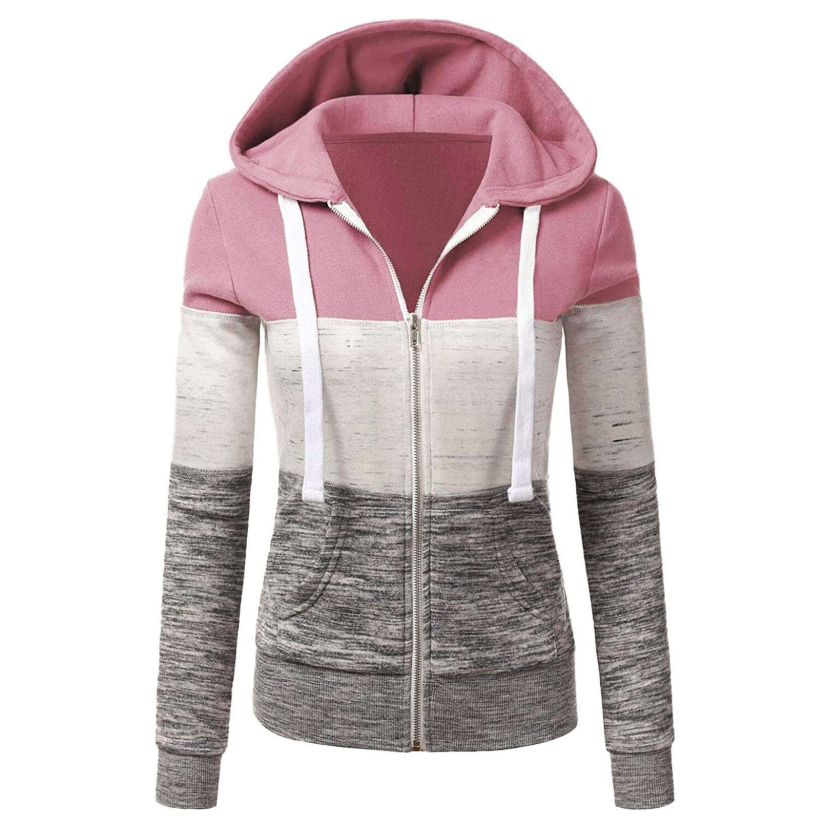 Lightweight Zip-Up Hoodie for Women - Thin & Comfortable Plus Size Jacket - Perfect for Casual Wear, Running & Outdoor Activities