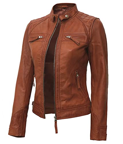 Johnson Leather Jacket Women - Brown