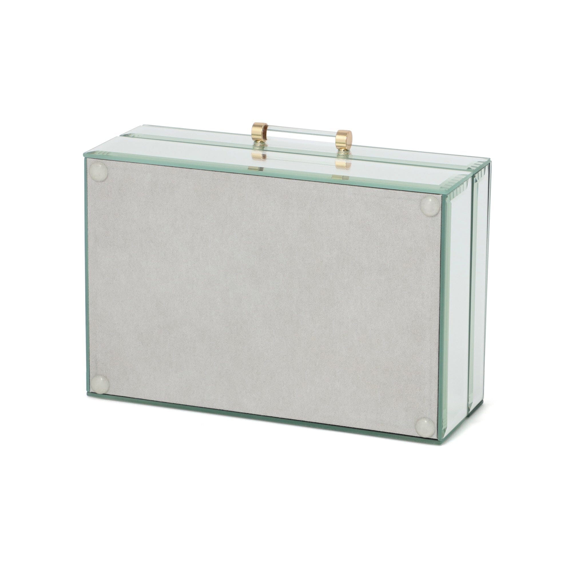 Small Mirror Jewelry Box - Elegant Storage for Rings, Necklaces & Earrings - Perfect for Vanity, Dresser & Travel Organizer