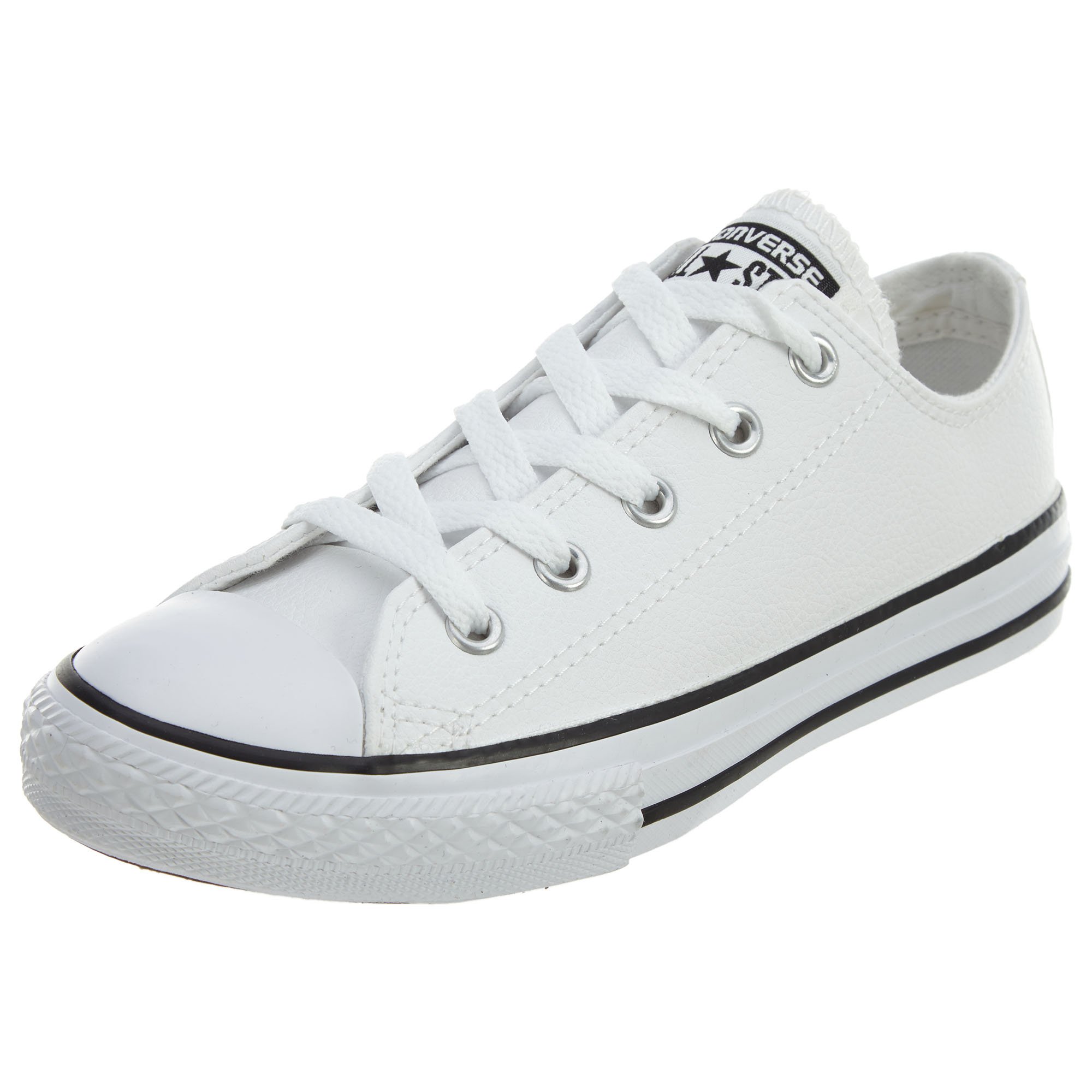 Converse Chuck Taylor All Star Unisex Low Top Sneakers for Kids - White (609058C) - Casual, School & Everyday Wear