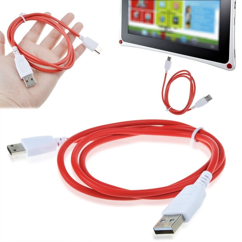 Hasmx 6ft USB Charger Cable for Nabi Dreamtab HD8 Kids Tablet FUHU DMTAB-NV08B - Fast Charging & Data Sync, Perfect for Home, School & Travel Use