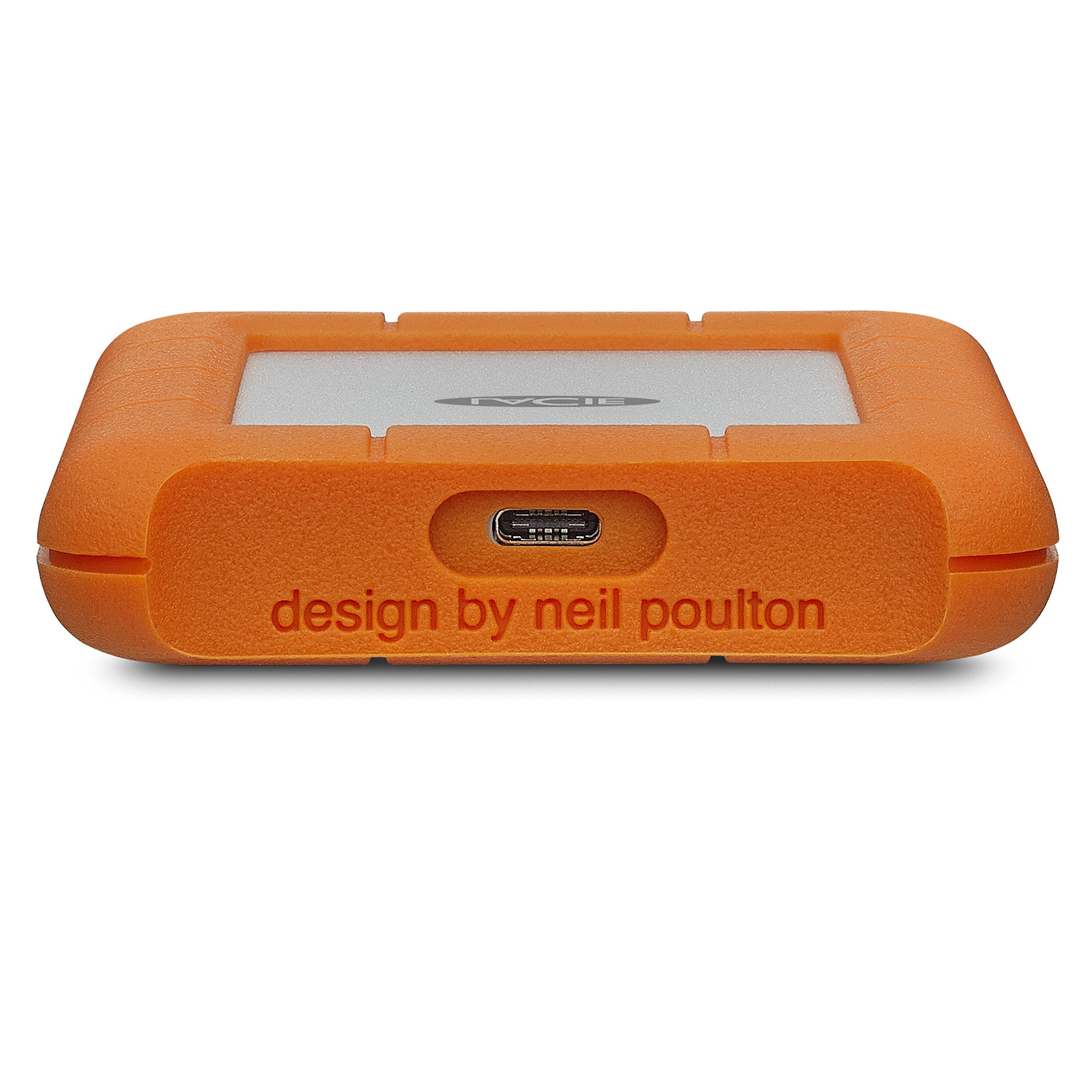 LaCie Rugged 2TB External Hard Drive - USB-C & USB 3.0 Portable HDD for Mac & PC - Shock, Rain & Pressure Resistant (Renewed) - Perfect for Travel, Photography & Data Backup
