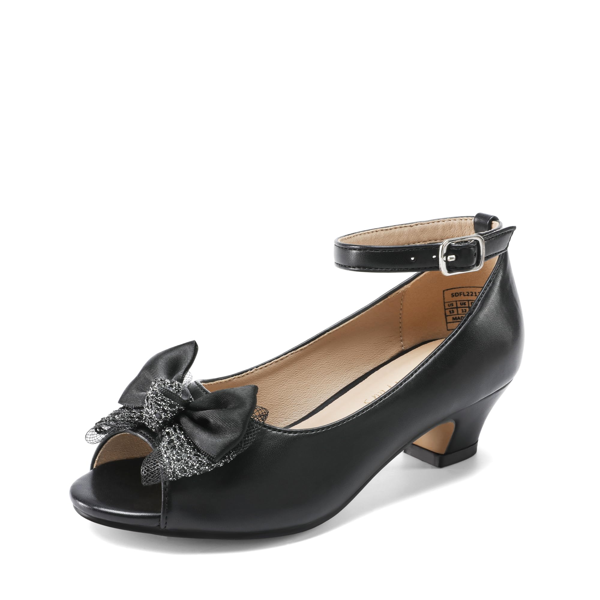 DREAM PAIRS Girls Dress Heels - Bow Flower Princess Open Toe Sandals for Wedding Party & Special Occasions | Comfortable Kids Dress Shoes for Little & Big Girls (Toddler to Youth) | Perfect for Flower Girls, Pageants, Birthday Parties & Formal Events