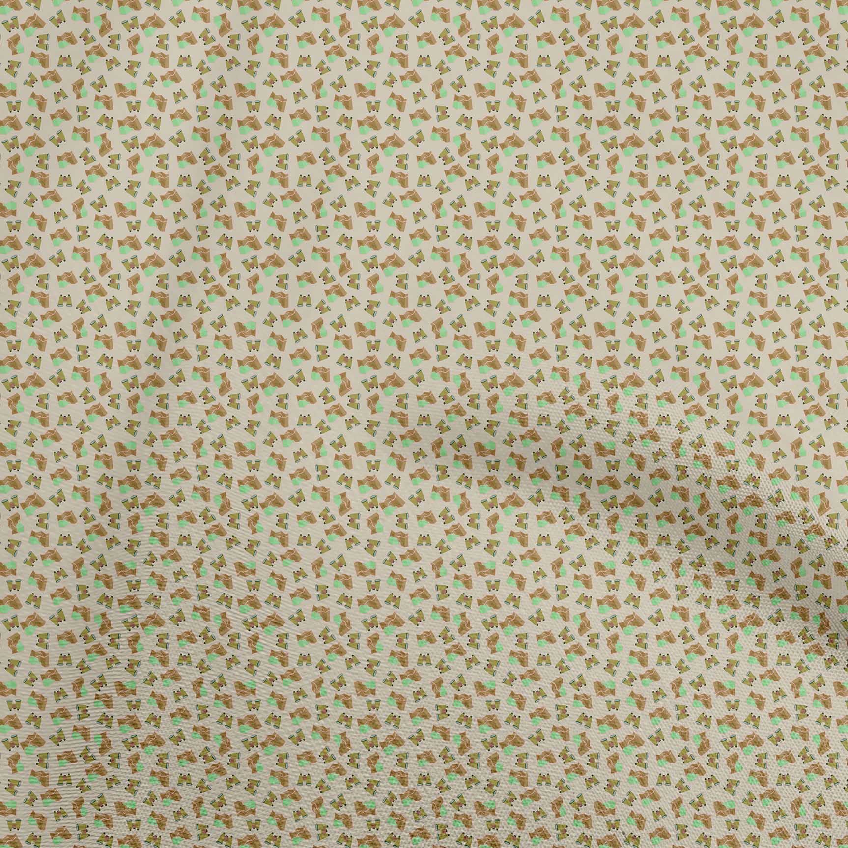 oneOone Velvet Beige Fabric by The Yard - 58 Inch Wide Printed DIY Sewing Material for Clothing, Crafts & Home Decor | Perfect for Dresses, Curtains & Upholstery Projects