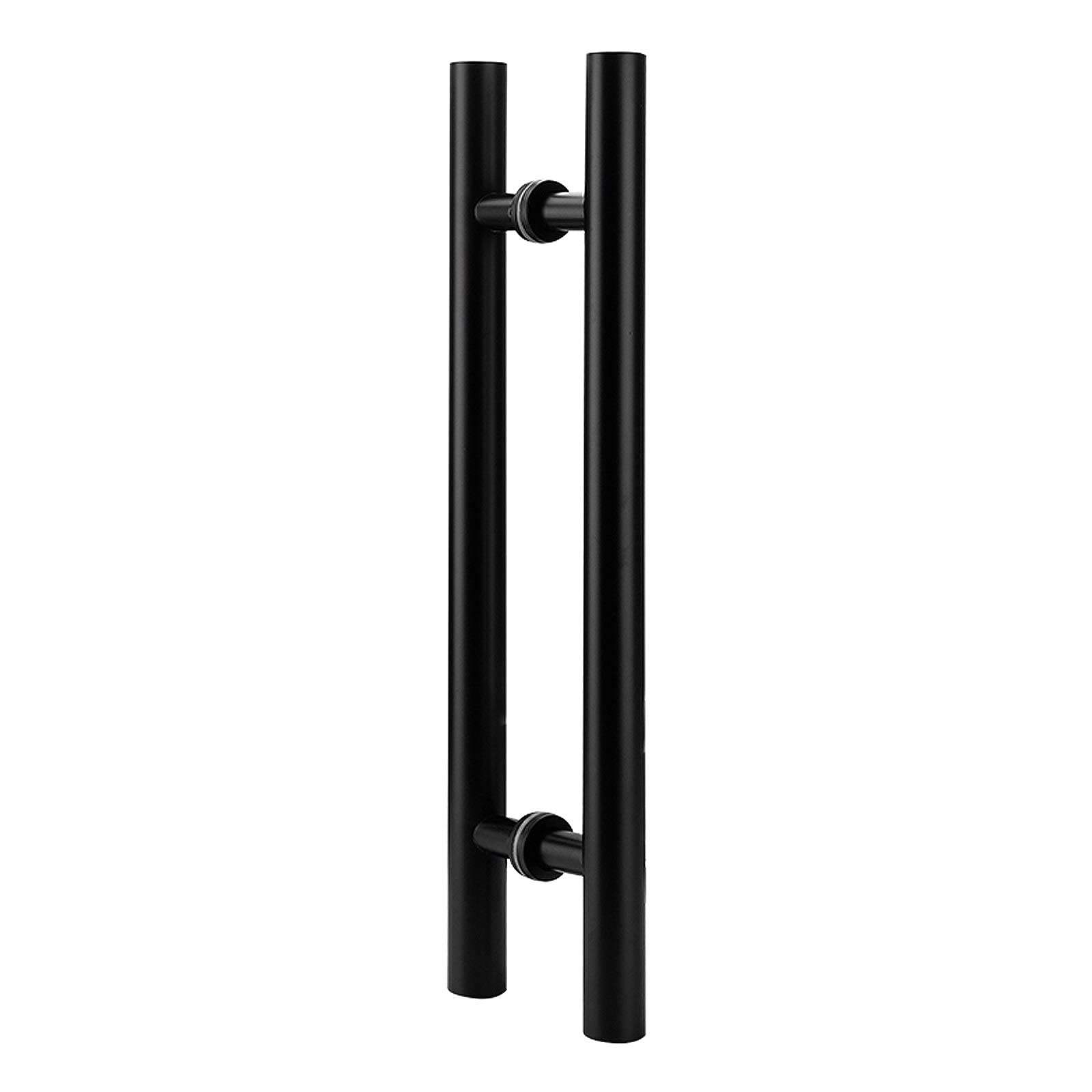 FXBFAG Double-Sided Glass Door Handle - Stainless Steel Barn Door Pull - Durable Black Hardware for Home, Shop, Garage & Office - 4 Size Options (800mm/1200mm) - Perfect for Modern Interior Doors & Sliding Glass Cabinets