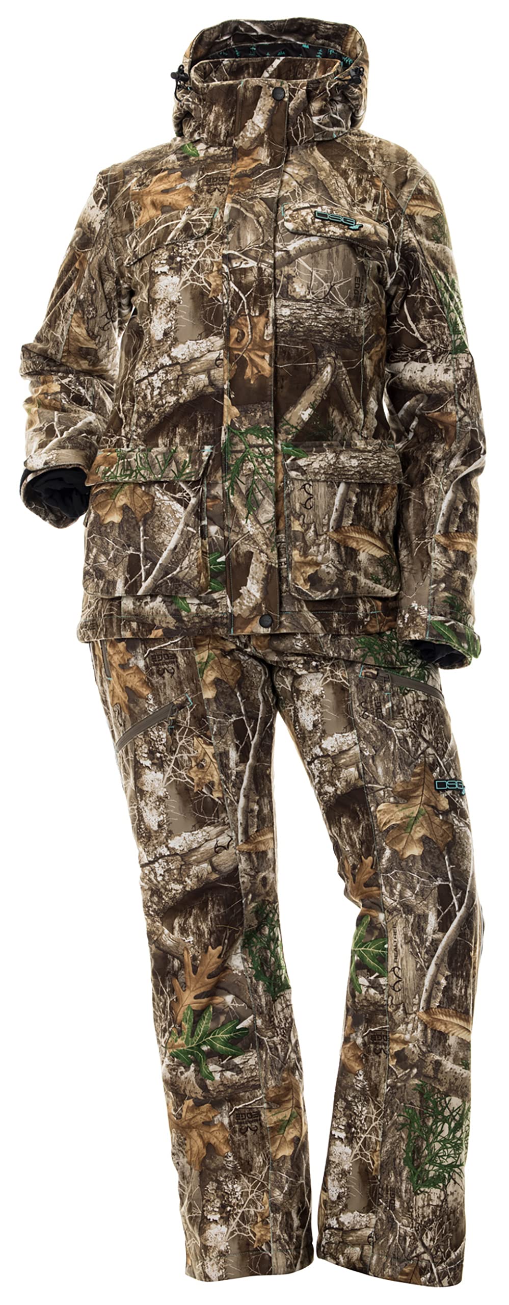 Kylie 5.0 Camouflage Drop Seat Hunting Bibs for Women - DWR Waterproof, 120g Insulated Thin Profile Hunting Pants - Perfect for Cold Weather Hunting & Outdoor Adventures