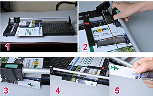 24 Inch Heavy Duty Rotary Paper Cutter Trimmer - Professional Precision Cutting Tool for Photos, Cardstock & Craft Paper | Ideal for Scrapbooking, Office Use & DIY Projects