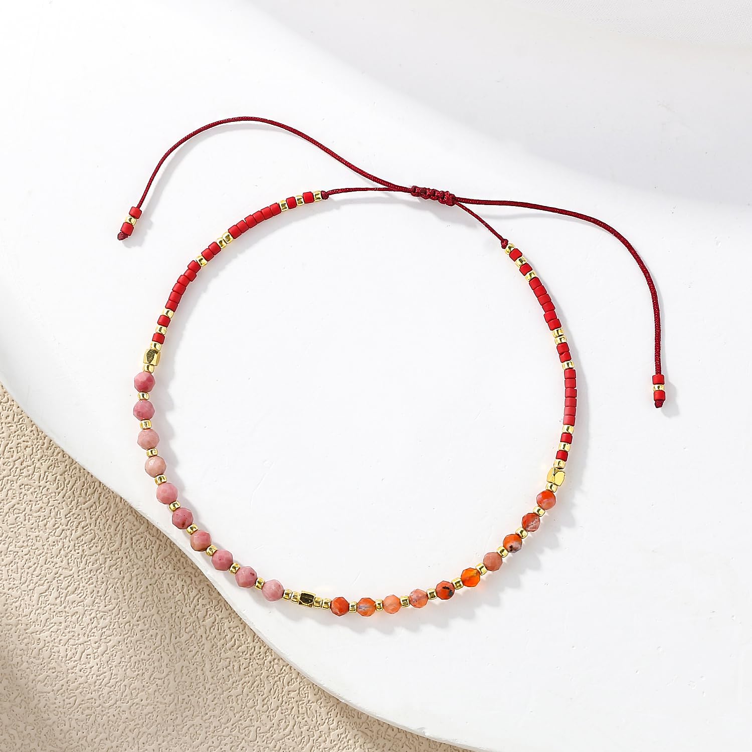 Bohemian Crystal Beaded Bracelet for Women - Handmade Miyuki Seed Bead Woven Friendship Bracelet - Perfect for Gifts, Boho Jewelry, and Everyday Wear