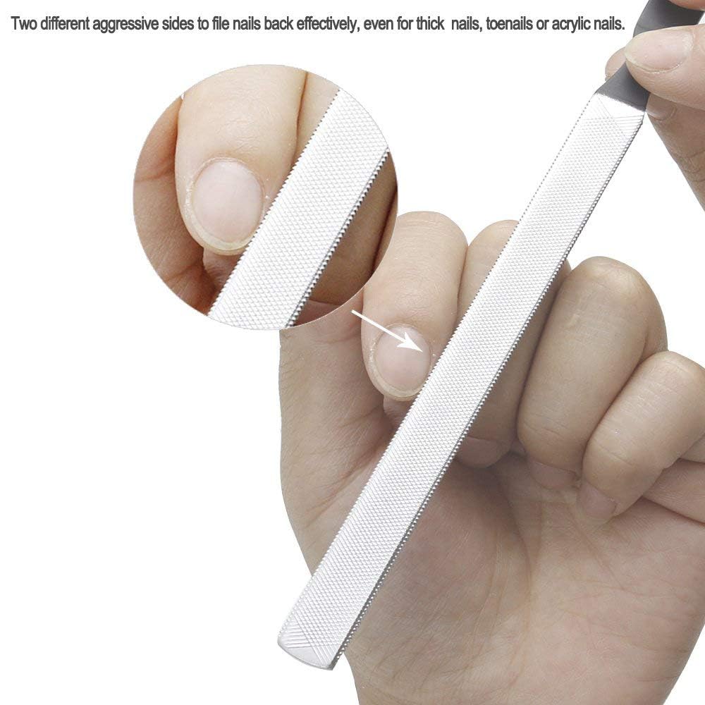 Professional Stainless Steel Nail Shaper & Filer Tool for Manicure & Pedicure - Finger & Toe Nail Shaper for Shaping, Smoothing & Nail Art - Perfect for Home Salon, Nail Care & DIY Nail Designs