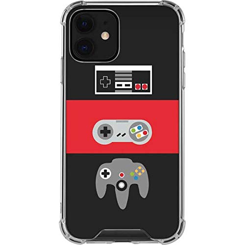 Skinit Clear iPhone 12 Case with Original Nintendo Controller Evolution Design - Protective Slim Cover for iPhone 12/12 Pro - Perfect for Gaming Enthusiasts & Retro Design Lovers