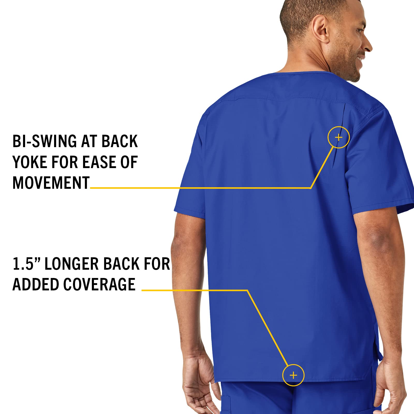 Carhartt Men's Ripstop Utility Scrub Top - Durable Workwear for Medical Professionals & Healthcare Workers - Perfect for Hospitals, Clinics & Nursing Shifts