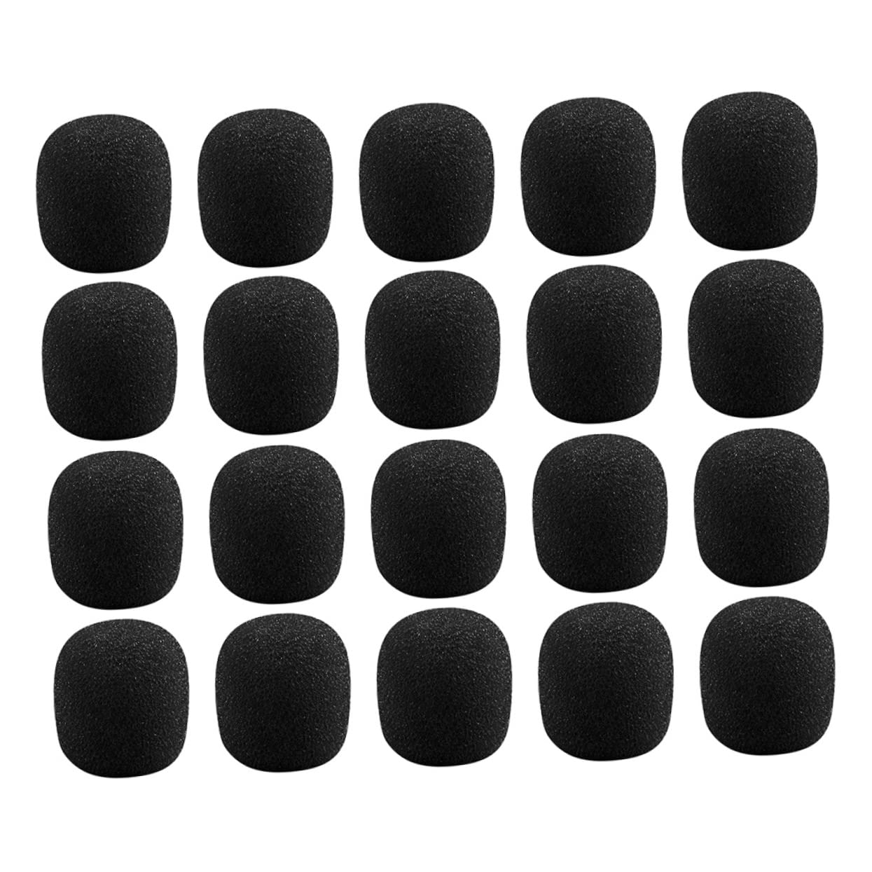 ERINGOGO 40Pcs Microphone Foam Covers - Mini Lavalier Mic Protectors, Lapel Mic Sponge Covers for Headset & Lavalier Microphones - Perfect for Podcasting, Recording, Streaming & Public Speaking