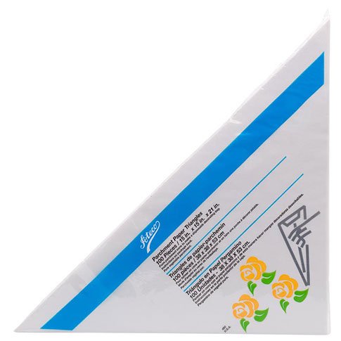 Ateco 18-Inch Large Parchment Triangles - Pack of 1000 | Perfect for Baking, Pastry Making & Cake Decorating | Commercial & Home Kitchen Use