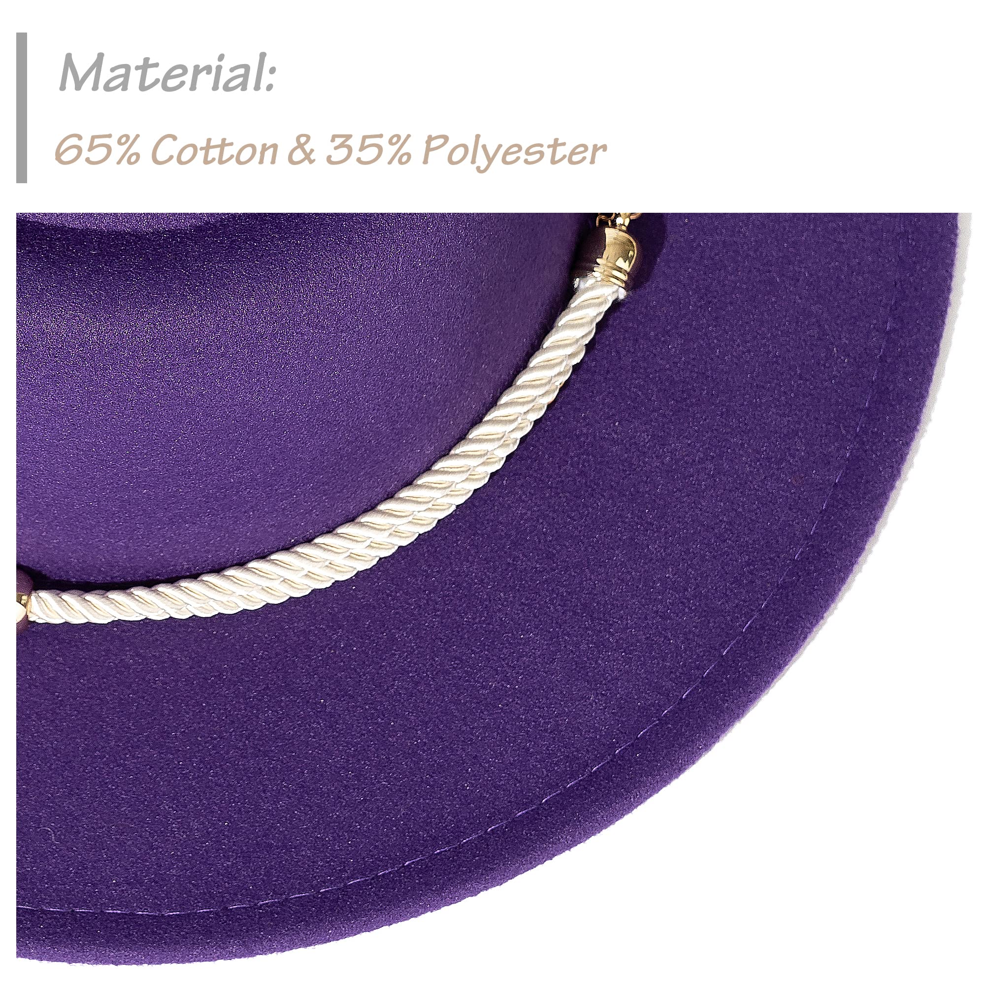 Stylish Lisianthus Women's Wide Brim Fedora Hat with Belt Buckle - Elegant Pork Pie Hat for Outdoor, Beach, and Summer Fashion