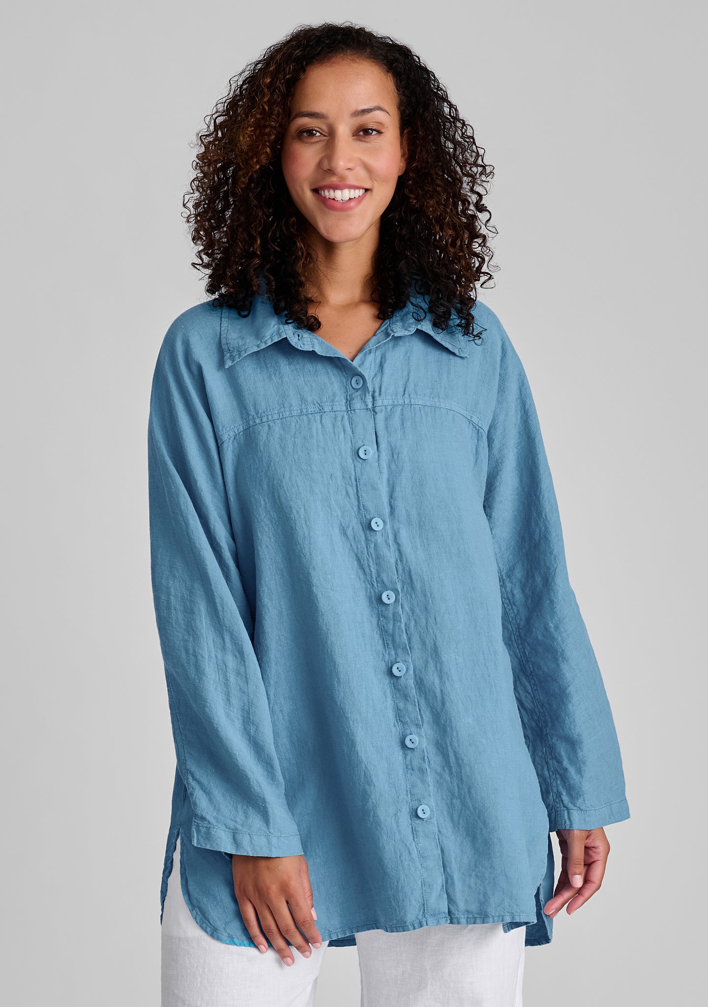 Stylish Linen Button Down Shirt for Men & Women - Breathable Summer Casual Shirt for Office, Date Night & Outdoor Activities