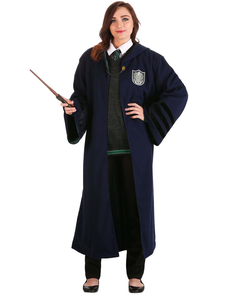 1920s Vintage Slytherin Robe for Adults - Harry Potter Inspired Wizard Costume - Perfect for Halloween, Cosplay, and Themed Parties