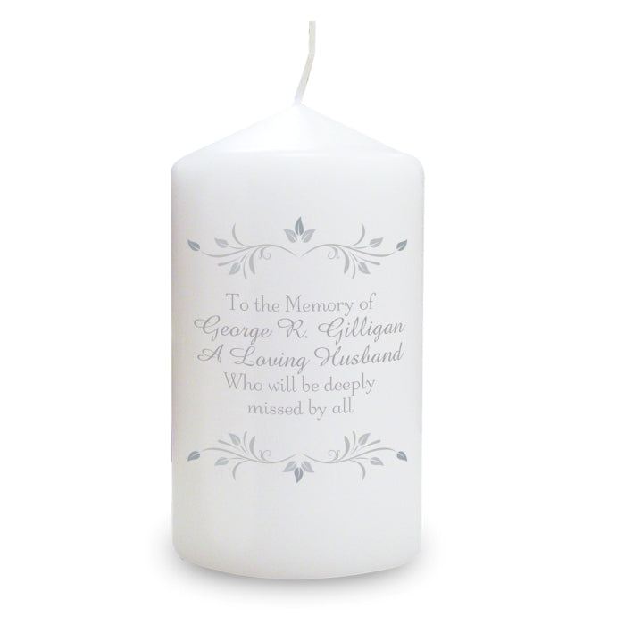 Personalized Sentiments Pillar Candle with Custom Message - Perfect for Weddings, Anniversaries & Home Decor