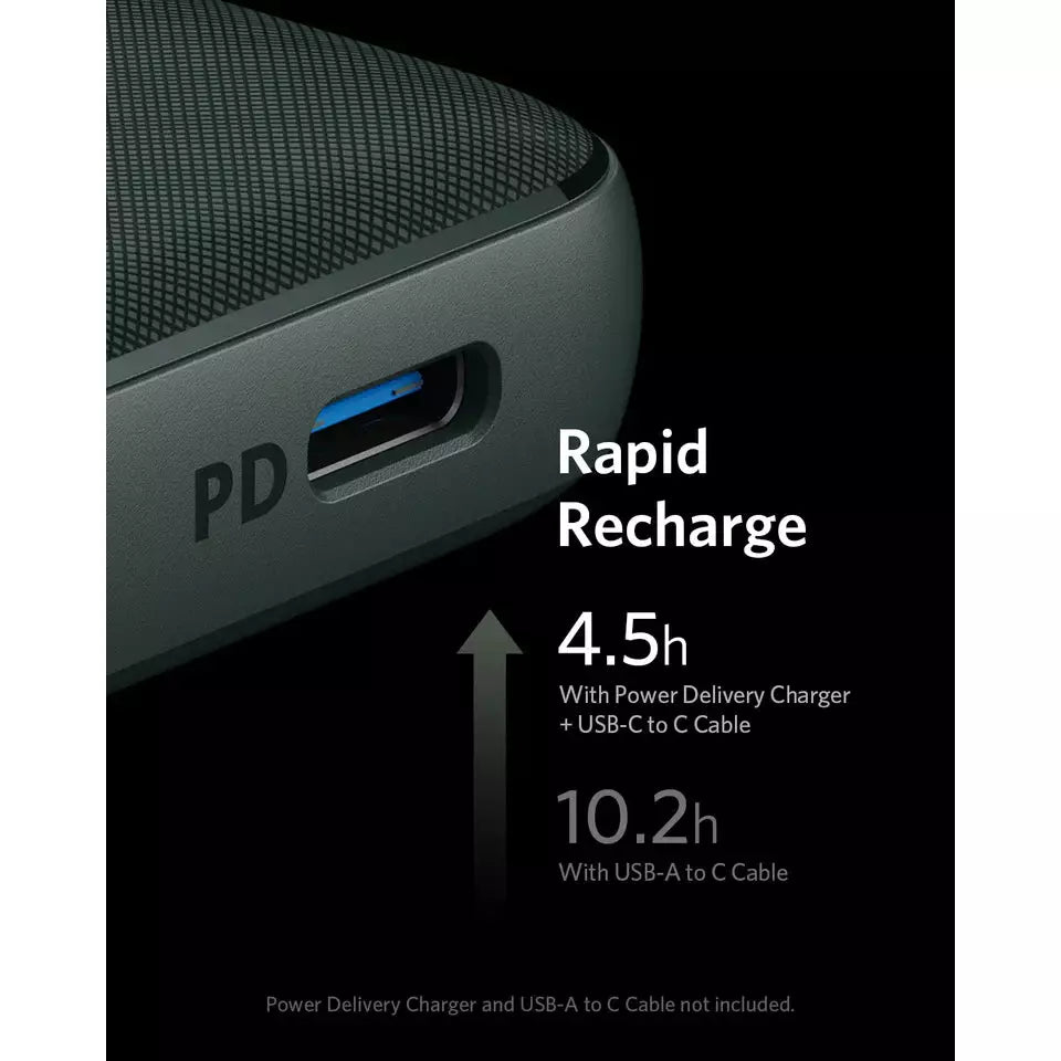 Anker PowerCore Slim 10000 PD - 10000mAh Ultra Slim Portable Charger with USB-C Power Delivery (20W) | Fast Charging Power Bank for iPhone, Samsung, iPad & More | Perfect for Travel, Camping & Emergency Backup