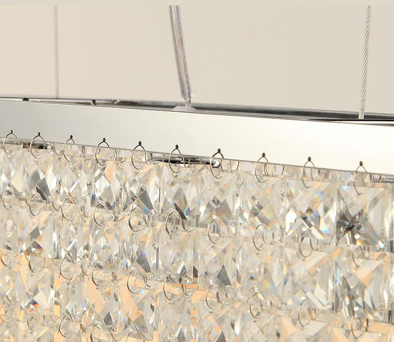 Claire Crystal Chandelier - Elegant Modern Ceiling Light Fixture for Dining Room, Living Room & Bedroom | Perfect for Home Decor & Wedding Venue Lighting