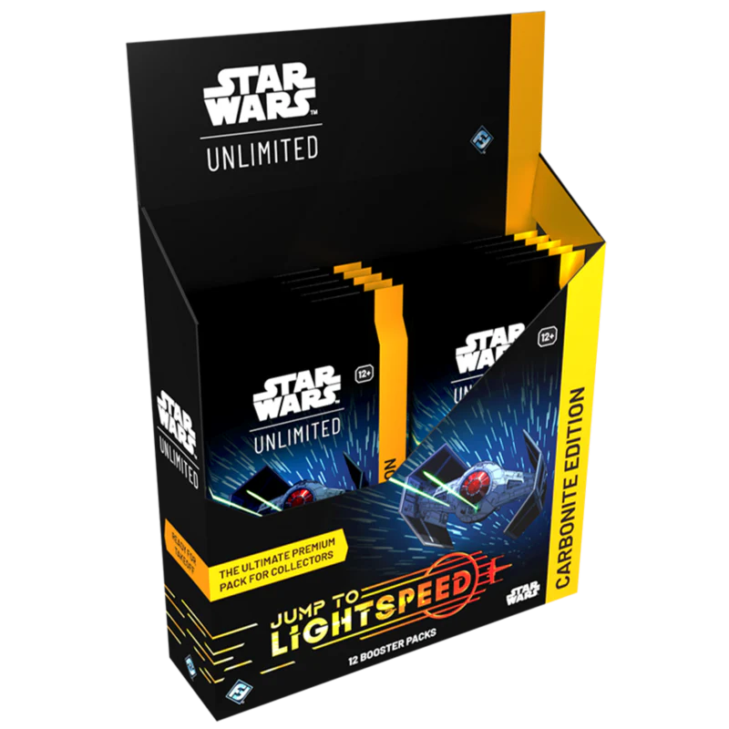 Star Wars: Unlimited Jump to Lightspeed Carbonite Edition Collector Booster Box - Premium Trading Cards for Collectors & Players - Perfect for Game Nights & Tournaments