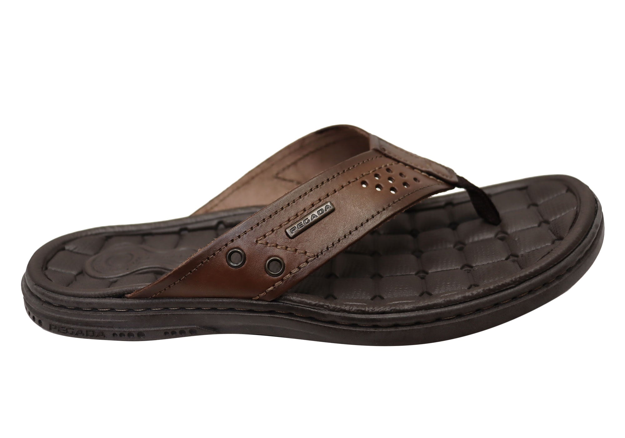 Arizona Men's Leather Thong Sandals - Comfortable Brazilian-Made Flip Flops for Beach, Pool & Casual Wear