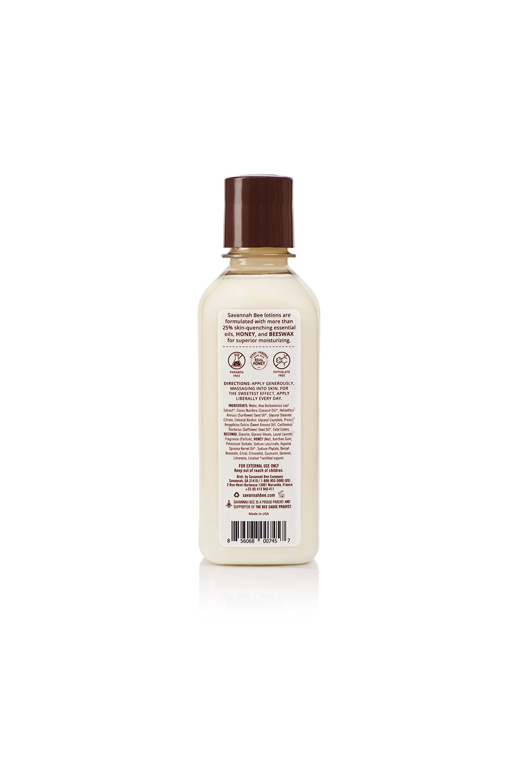 Savannah Bee Company Honey Body Lotion - All Natural Moisturizer for Dry Skin, Women & Men | Hydrating Lotion for Daily Use, Gift Idea for Spa & Self Care