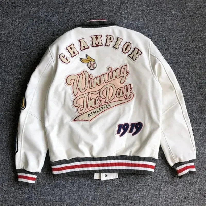 Men's Y2K Retro Varsity Jacket - Vintage 90s Baseball Jacket for Men | Streetwear Fashion | Perfect for Casual Outfits, College Campuses & Hip Hop Style