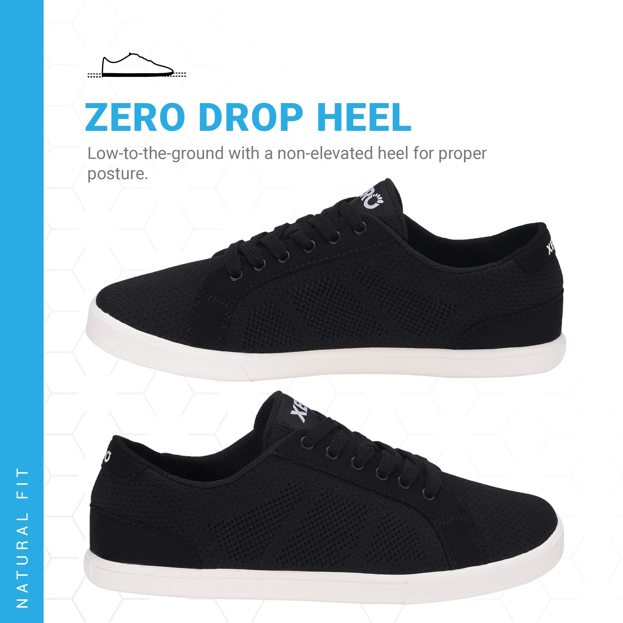 Xero Shoes Dillon Classic - Women's Barefoot Casual Shoes with Breathable Mesh | Zero Drop, Wide Toe Box Minimalist Design | Perfect for Walking, Running & Everyday Comfort