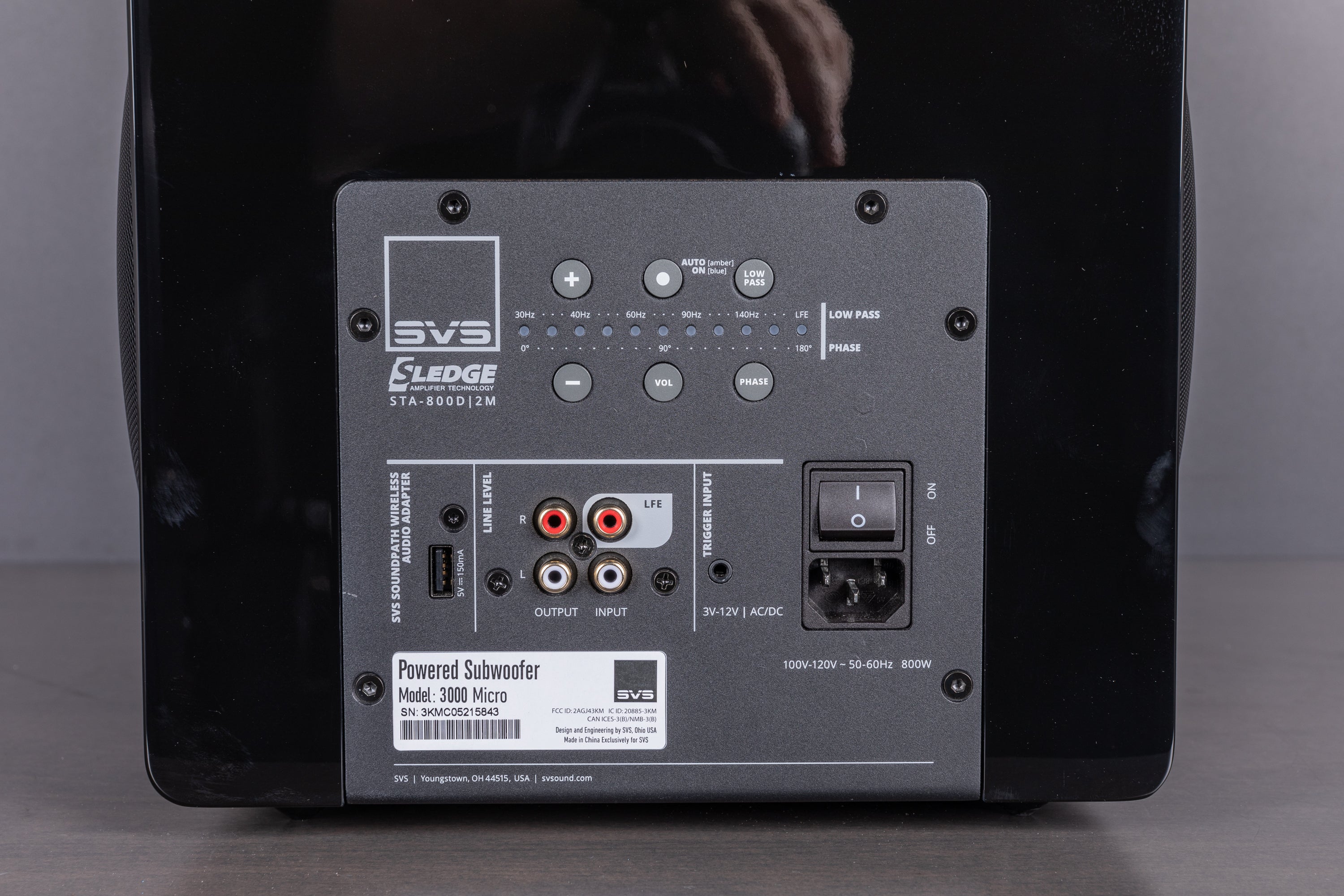 SVS 3000 Micro Subwoofer - Compact High-Performance Home Theater Subwoofer for Movies, Music & Gaming - Perfect for Small Spaces & Apartment Living
