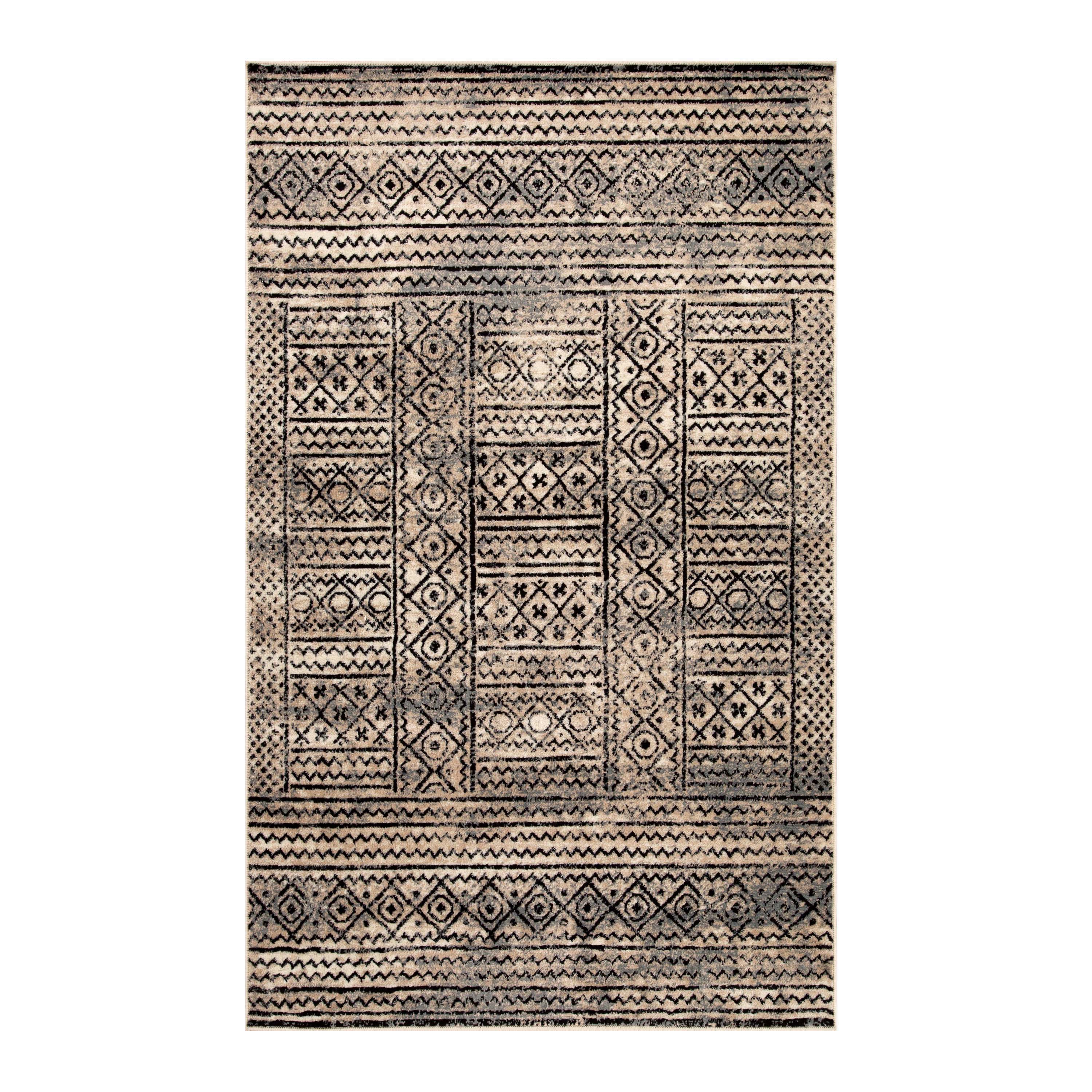 Authentic Navajo Aztec Pattern Area Rug - Soft Non-Slip Indoor Rug for Living Room, Bedroom & Office - Southwestern Boho Home Decor