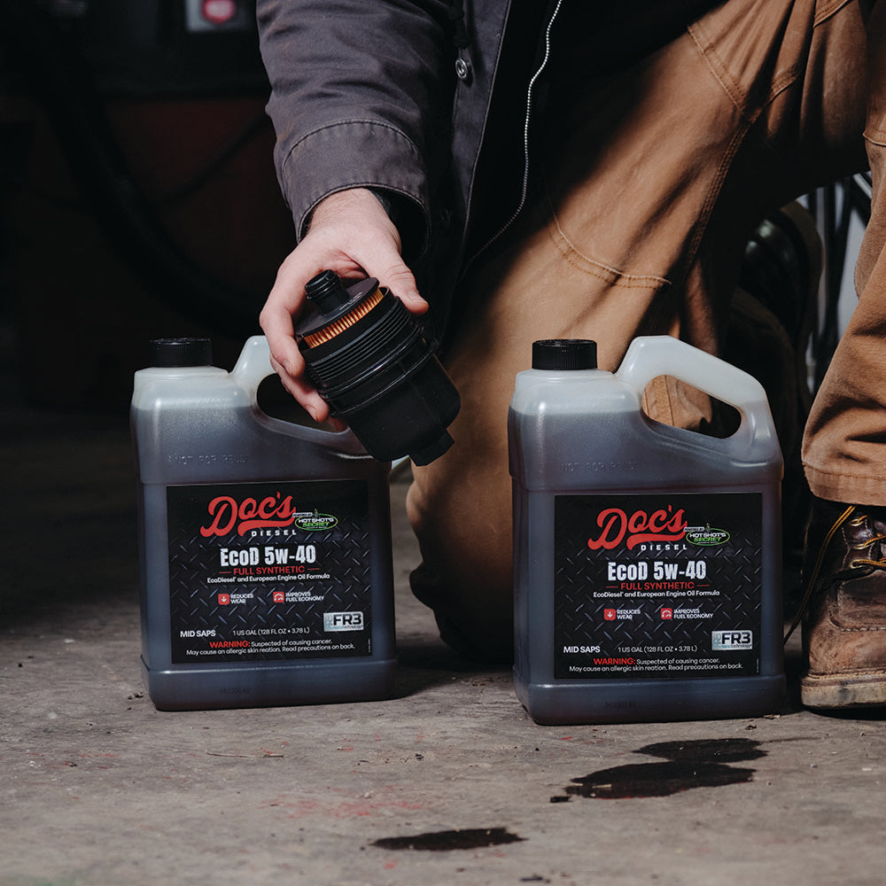 Doc's Diesel 5W-40 Full Synthetic Oil Change Kit for Jeep Wrangler/Gladiator 3.0L & Dodge RAM 1500 3.0L EcoDiesel (2020-2025) - High Performance Engine Protection for Off-Road Adventures & Towing