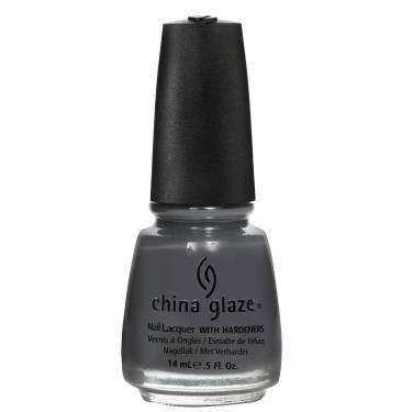 China Glaze Concrete Catwalk Nail Polish 0.5 oz #81074 - Long Lasting Gray Nail Lacquer for Professional Salon & Home Manicures