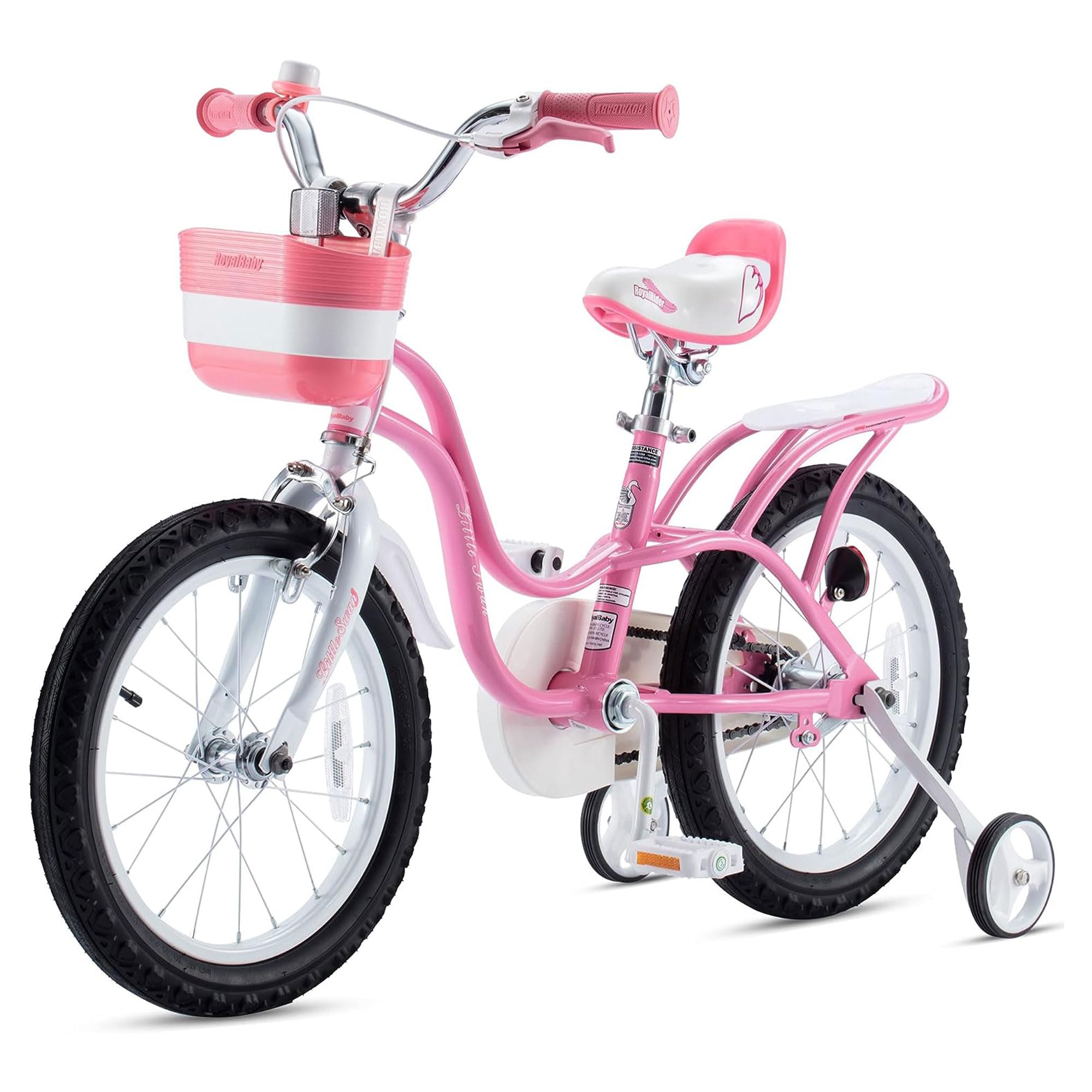 Royalbaby Princess Girls Bike 12-20 Inch Kids Bicycle with Basket for Ages 3-12 | Perfect for Outdoor Play, Park Rides & Neighborhood Adventures