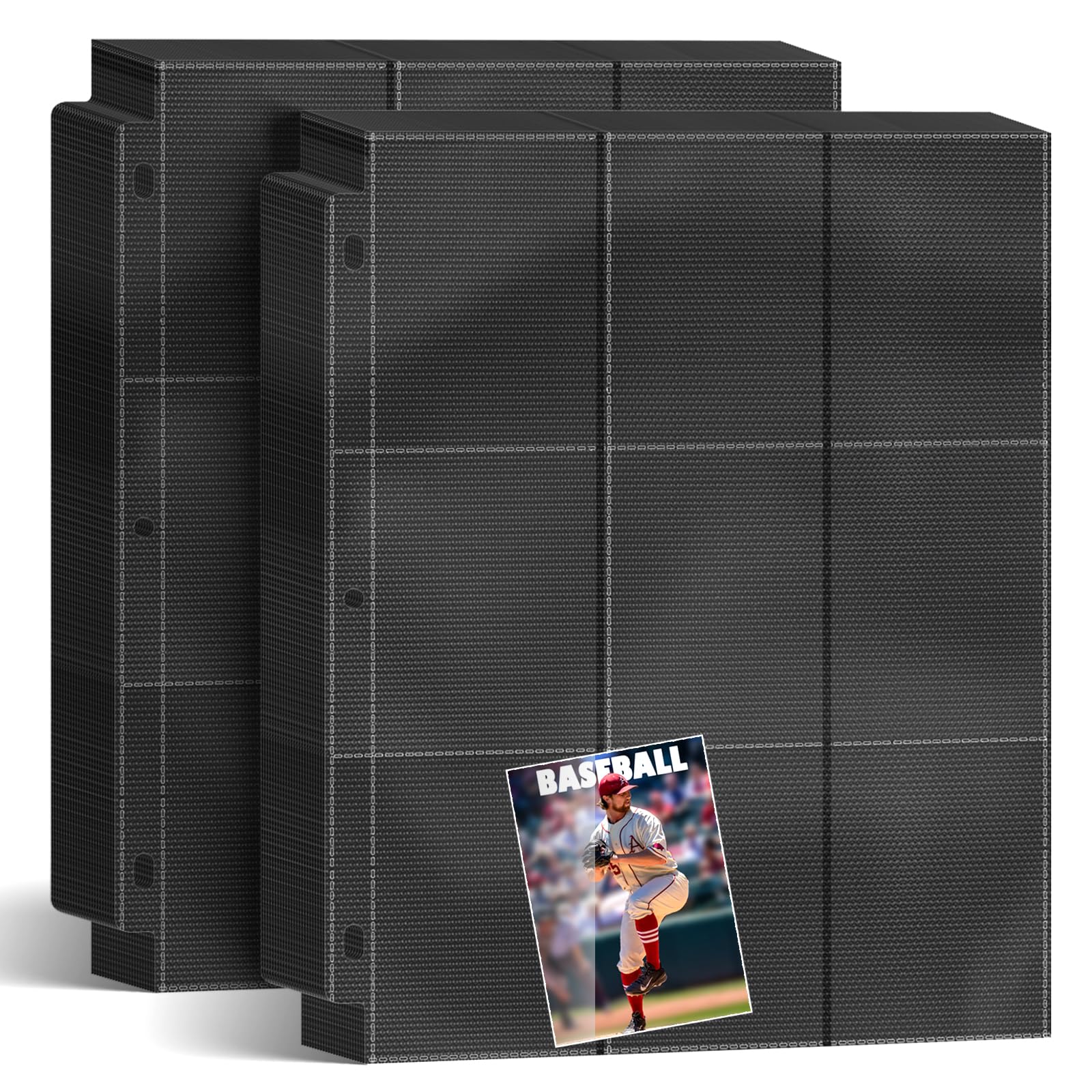 900-Pocket Baseball Card Binder with 50 Double-Sided Pages - Premium Trading Card Protector for MTG, Yu-Gi-Oh, Football & Game Cards (Standard Size, 3-Ring Compatible) - Perfect for Collectors, Tournaments & Card Storage Organization