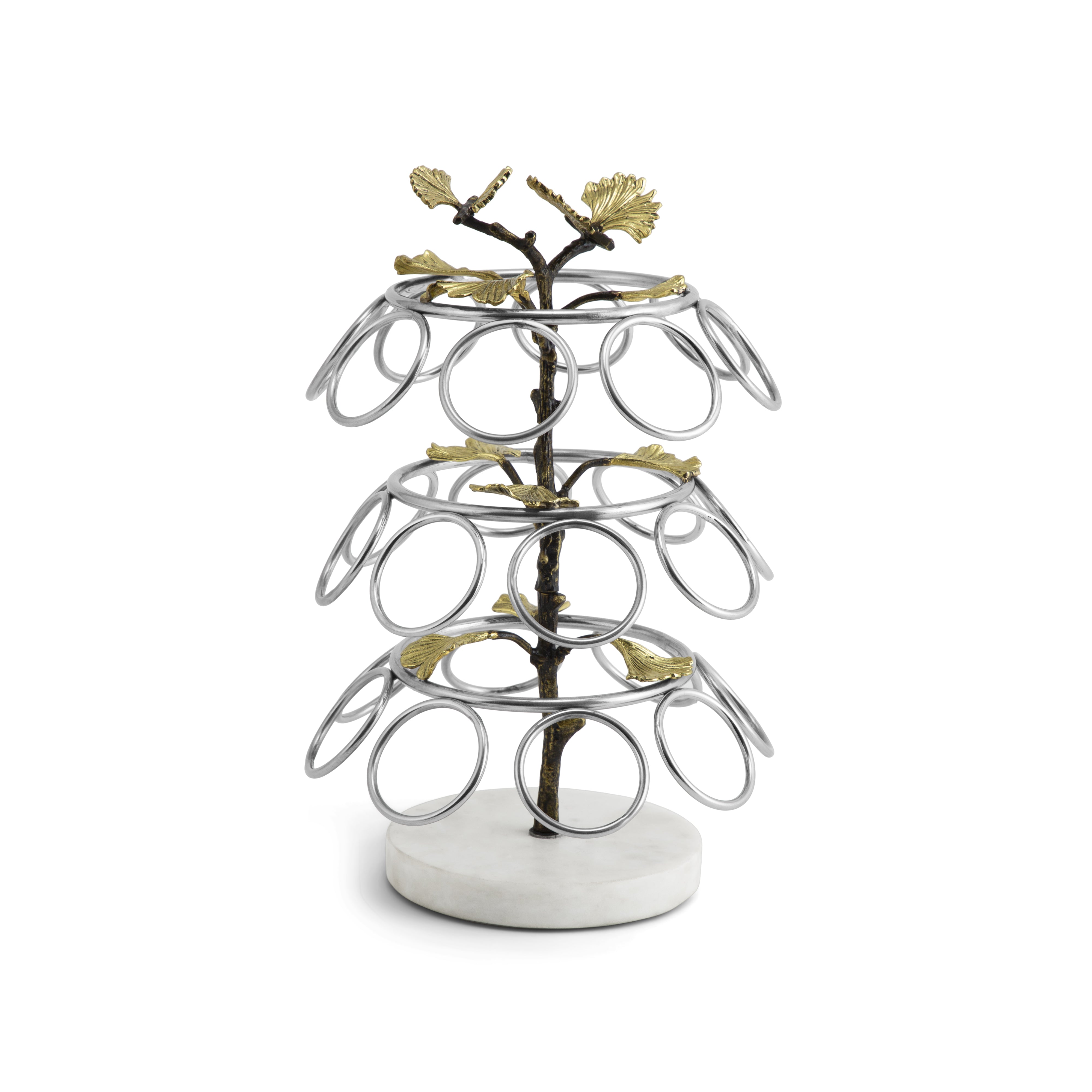 Butterfly Ginkgo K Cup Carousel Holder - Organize & Display Your Keurig Coffee Pods - Perfect for Kitchen, Office, or Coffee Station