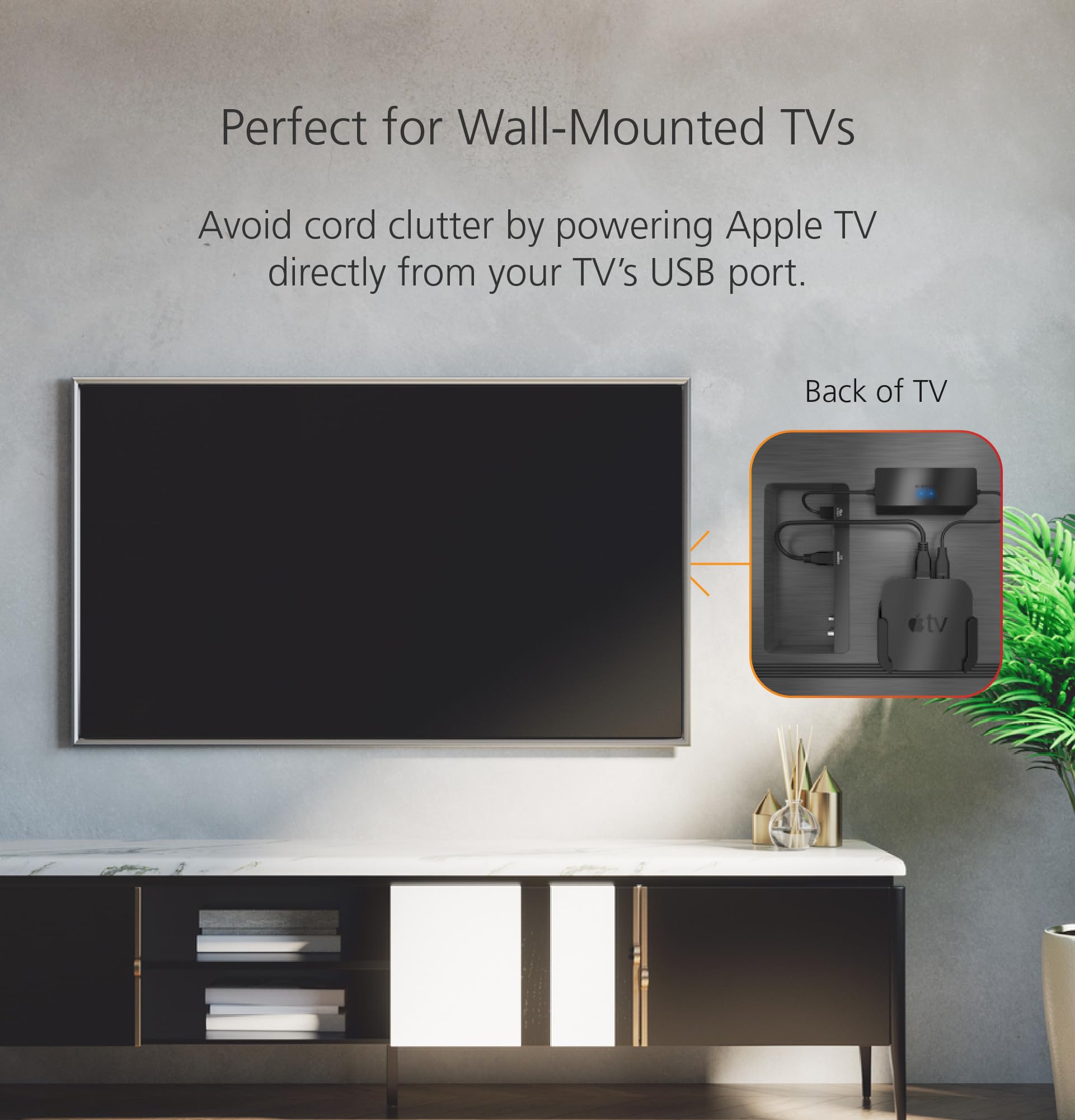 Original Title: Mission USB Power Cable for Apple TV (Power Apple TV Directly from Your TV USB Port)   Optimized Title: **Mission USB Power Cable for Apple TV - Direct TV USB Port Charging | Fast & Reliable Power Supply for Streaming & Entertainment**