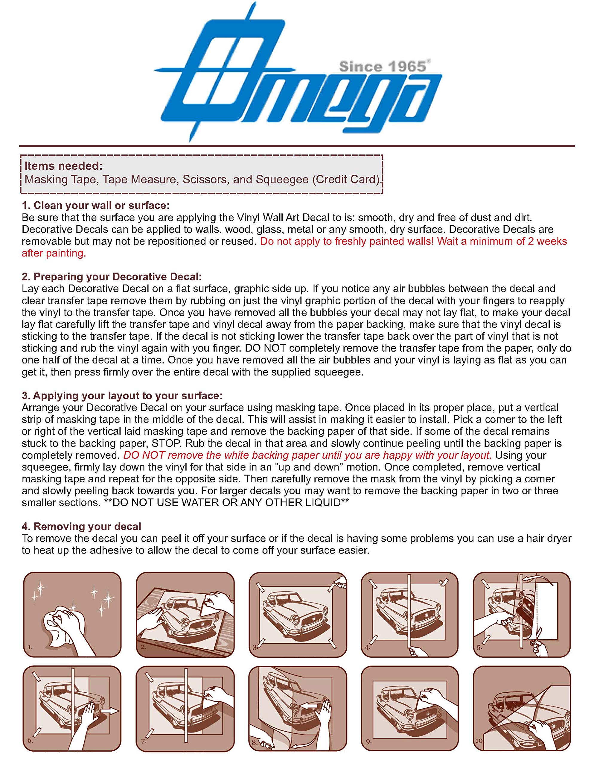 Omega Hammer Vinyl Graphic Decal - Medium Size (5x7 inches) - Metallic Silver Finish - Durable Waterproof Sticker for Cars, Laptops, Motorcycles & DIY Projects