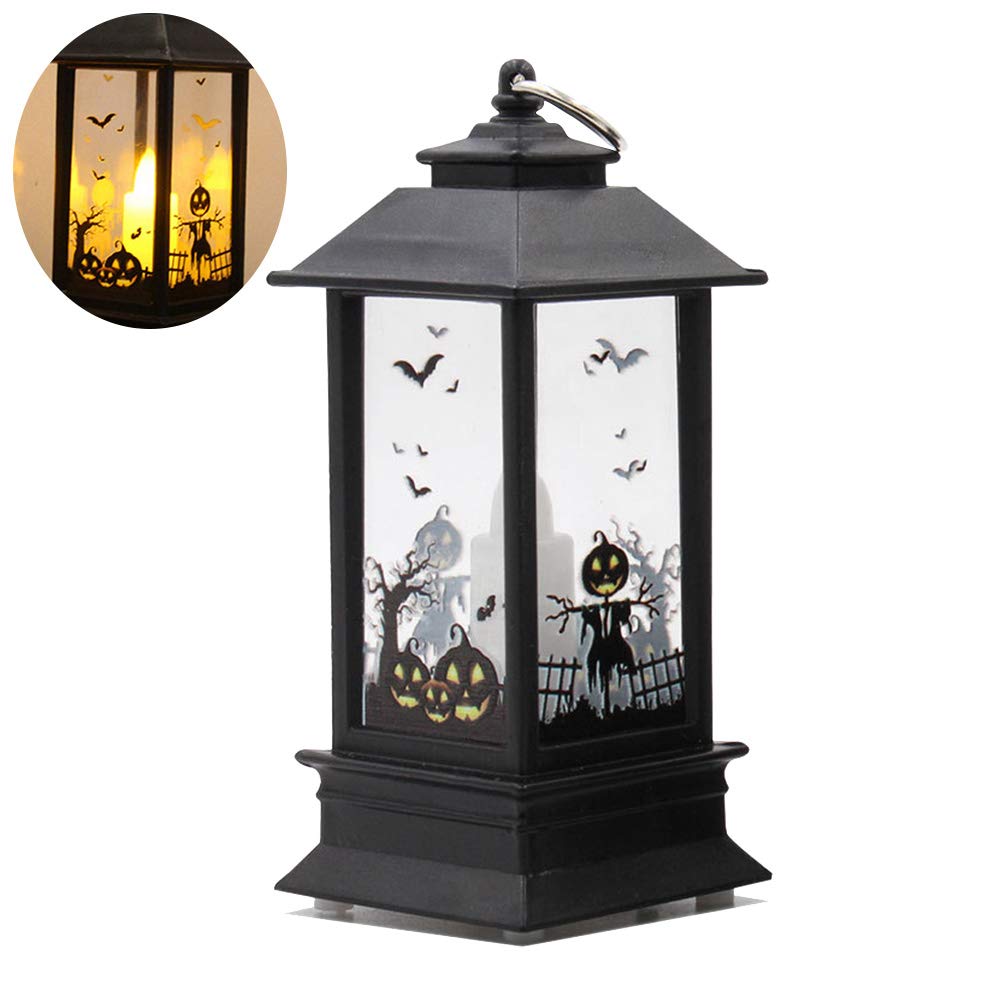BESPORTBLE Moroccan Style Table Lamp - Decorative LED Tealight Candle Lantern for Halloween, Jack-o-Lantern, Pumpkin Night Light - Perfect for Home Decor, Desk Lamp, and Party Lighting