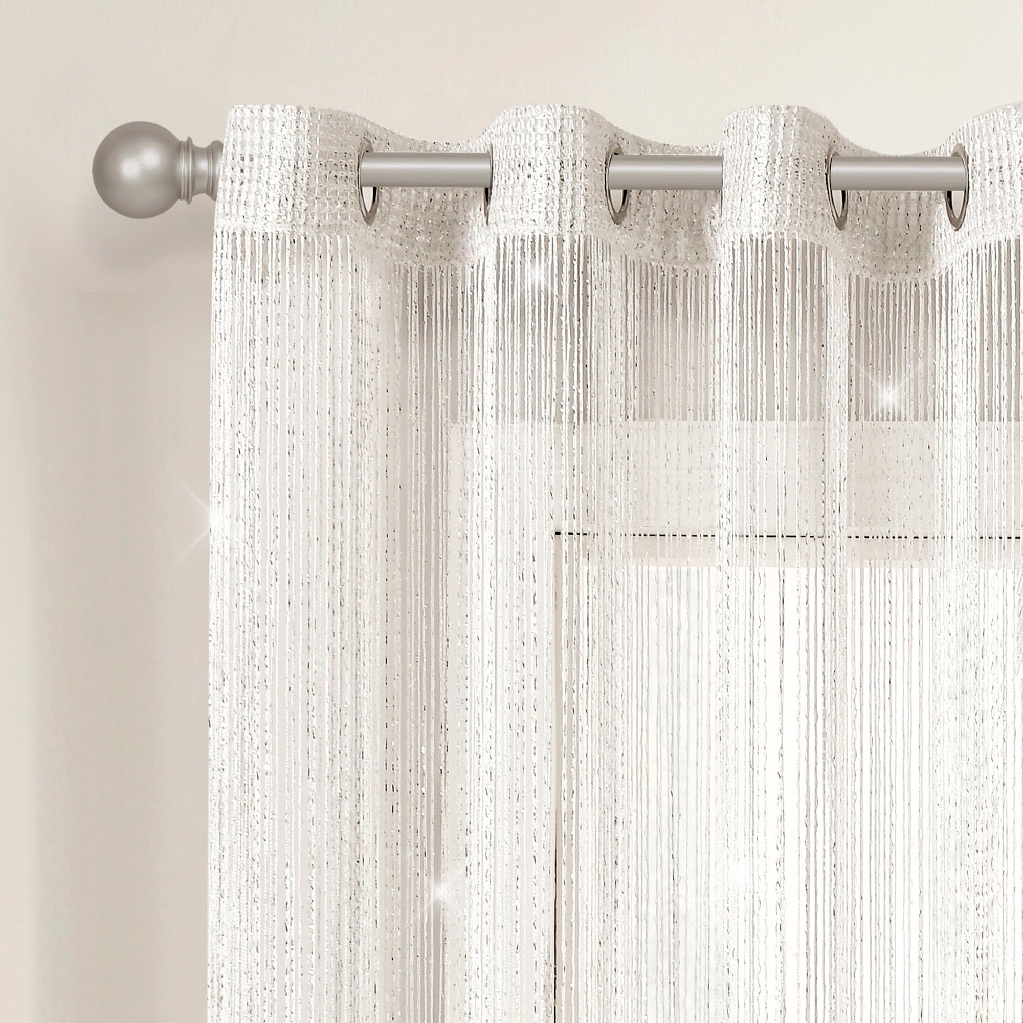 Starry Night String Curtain Panel - Blackout Window Drapes for Bedroom, Living Room & Nursery Decor | Perfect for Home, Party & Wedding Decorations
