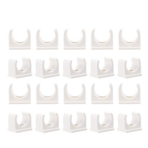 50PCS 1/2 Inch PEX Pipe Hangers - U-Shaped PVC Clamps for Plumbing & HVAC Installation