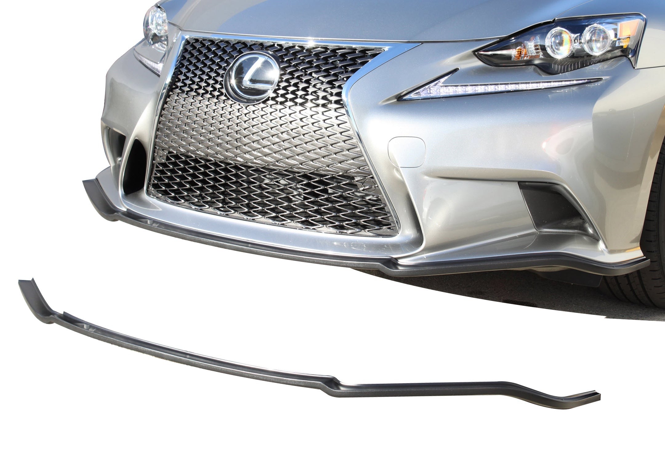 2014-2015 Lexus IS250 IS350 F Sport Front Bumper Lip Splitter Spoiler - KB31001 | Enhance Style & Aerodynamics for Sporty Look | Perfect for Racing & Car Shows