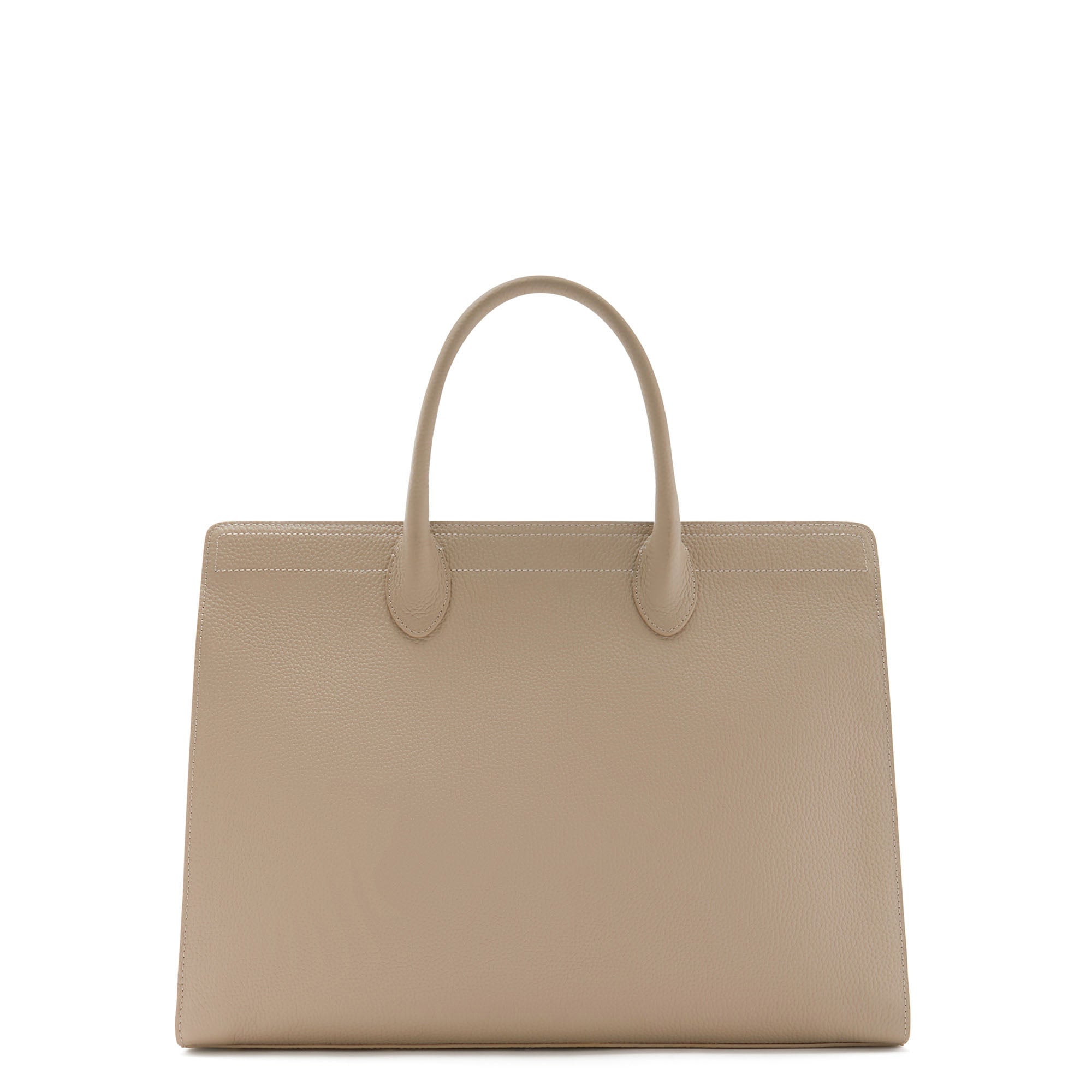 Isabel Taupe Calfskin Leather Handbag and Wallet Set for Women - Elegant Designer Purse & Matching Wallet Gift Set - Perfect for Work, Travel, and Special Occasions