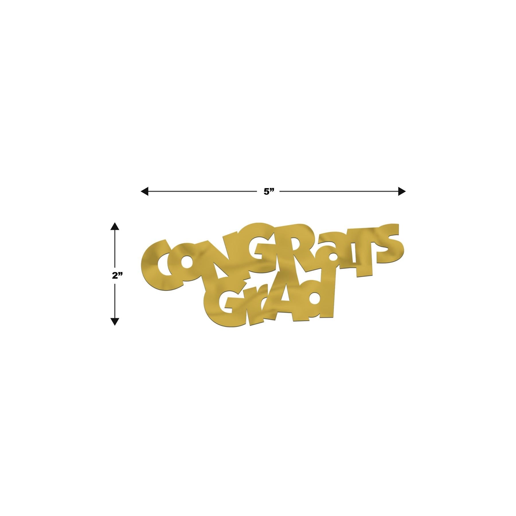 12 Pack Beistle Jumbo Congrats Grad Graduation Party Confetti - Bulk Graduation Decorations for Party Supplies, Cap & Gown Celebrations, Commencement Ceremony Decor