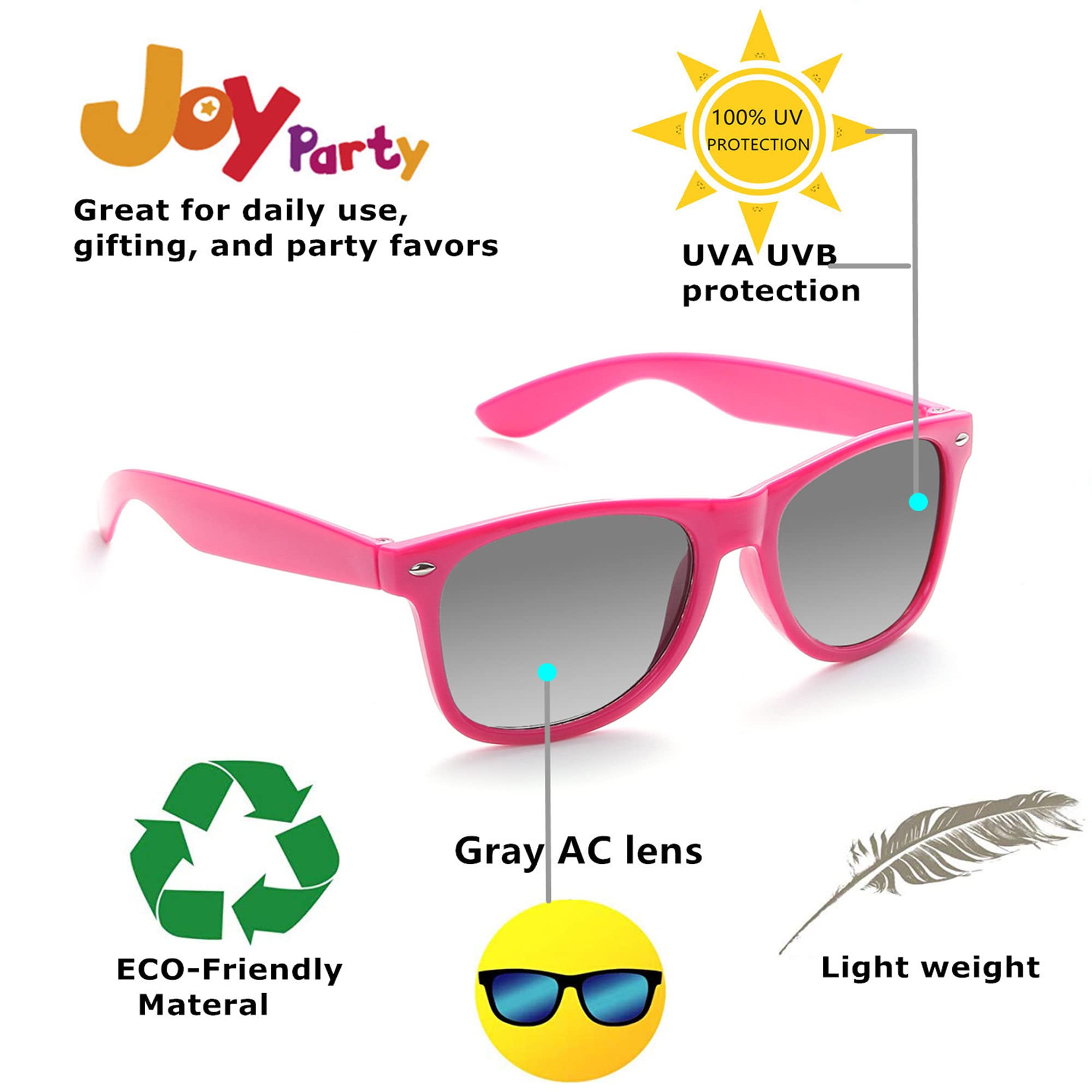 Bulk 80s Style Party Sunglasses for Adults - Retro Shades for Costume Parties & Events (8/10/20/30 Pack) - Perfect for Themed Parties, Halloween, and Prom Night
