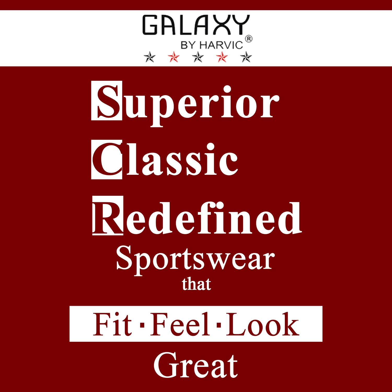 Harvic Men's Fleece Jogger Sweatpants 2-Pack - Soft & Comfortable Athletic Pants for Running, Gym & Lounge Wear - Galaxy Collection