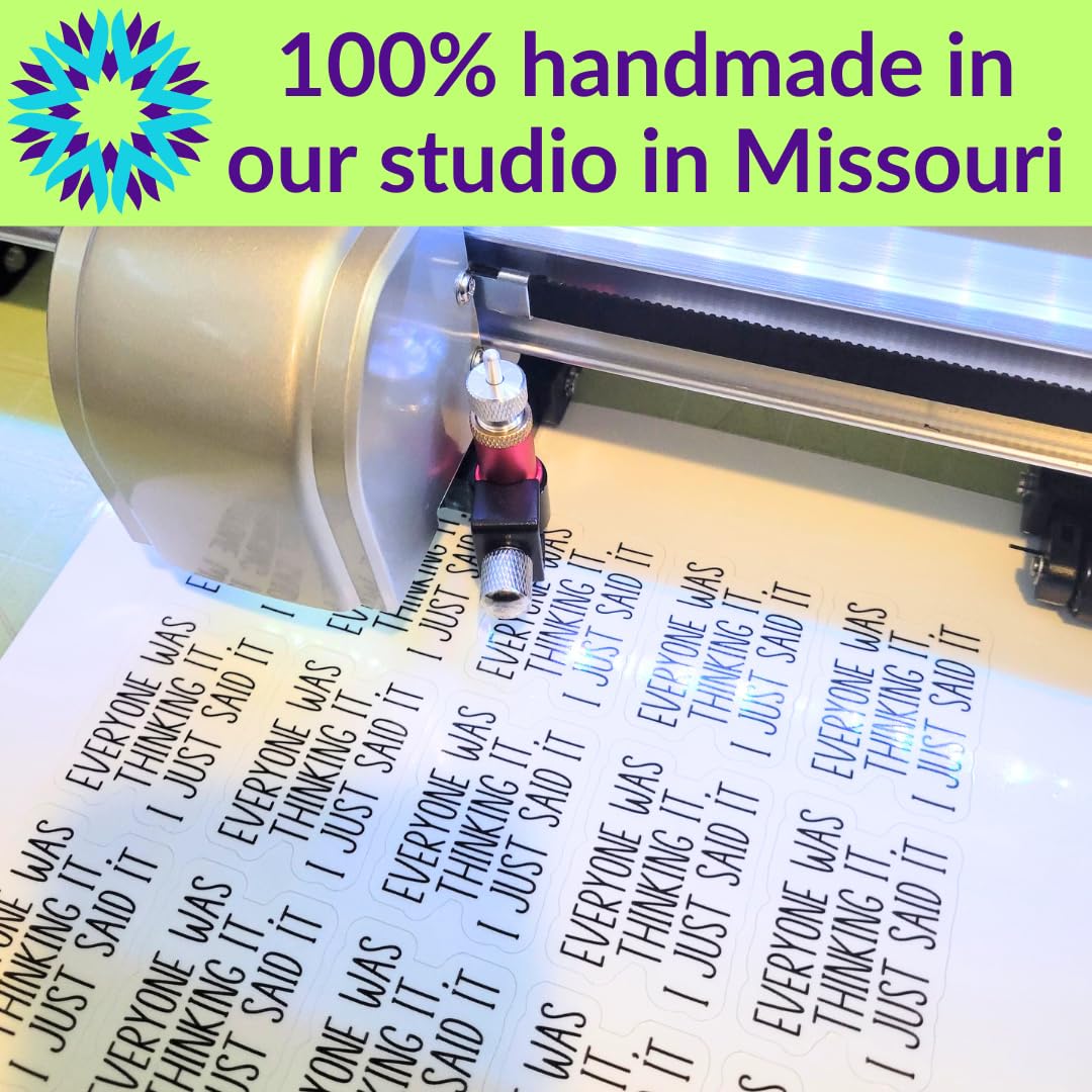 Funny Adult Stickers - Sarcastic Vinyl Die Cut Decals for Water Bottles, Laptops & Hard Hats - 'I Have Squirrels at a Rave' Humorous Quote - Perfect for Gifts, Office Decor & Personalizing Belongings